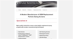 Desktop Screenshot of circularscreens.com